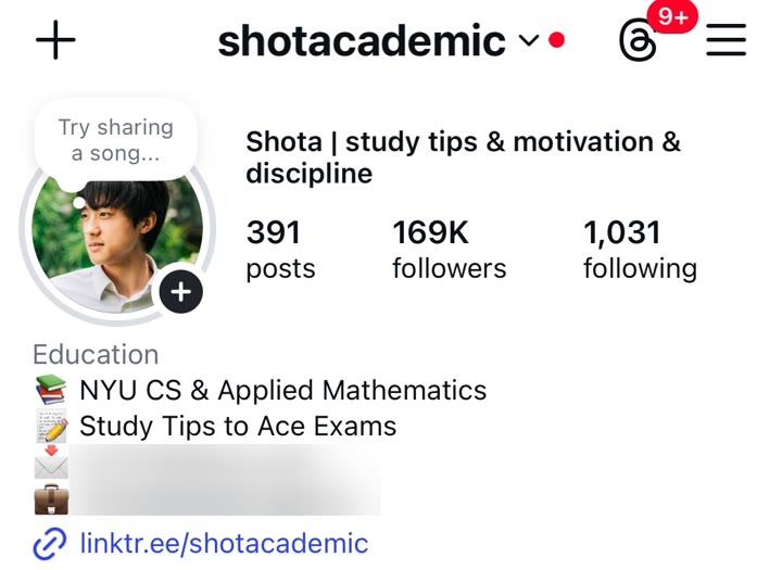 Instagram profile of @shotacademic: 169K followers, 391 posts
